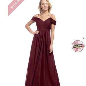 Cabernet burgundy bridesmaid dress